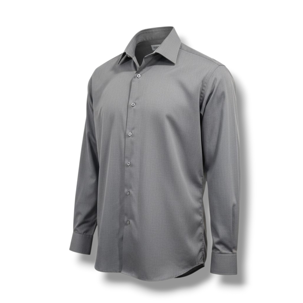 Concepts by Claiborne Men’s Gray Long Sleeve Button-Down Dress Shirt – Size 16